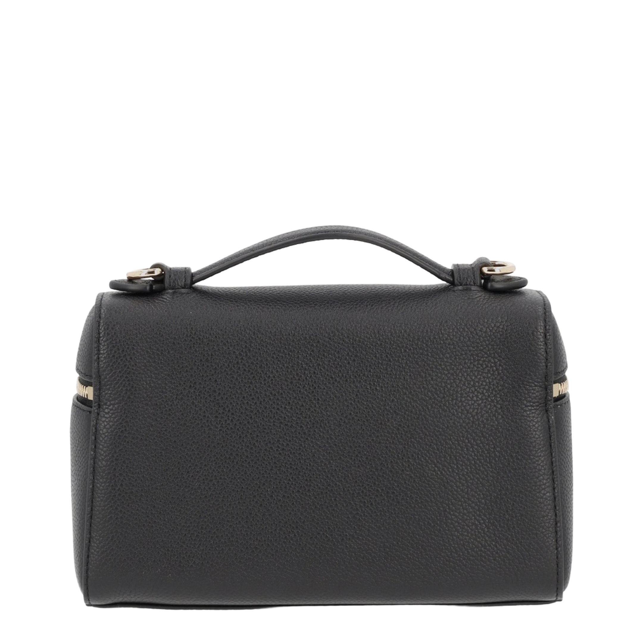 Romy Slim Top Handle Bag - Black