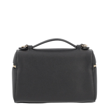 Romy Slim Top Handle Bag - Black