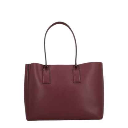 Pop J Marc Pebble Leather Tote - Dark Port