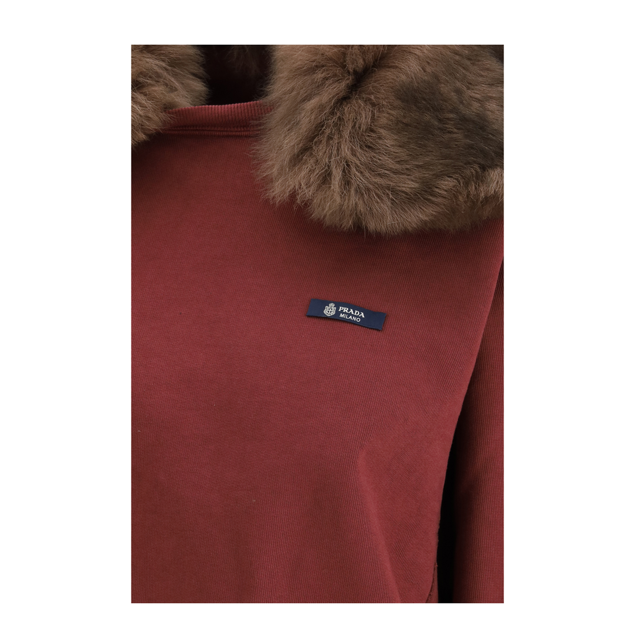 MAYFEYR - Prada - Sweatshirt With Shearling Collar - 134725SOOO18VWF0007
