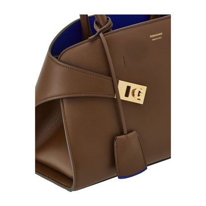 Small Leather Hug Tote Bag