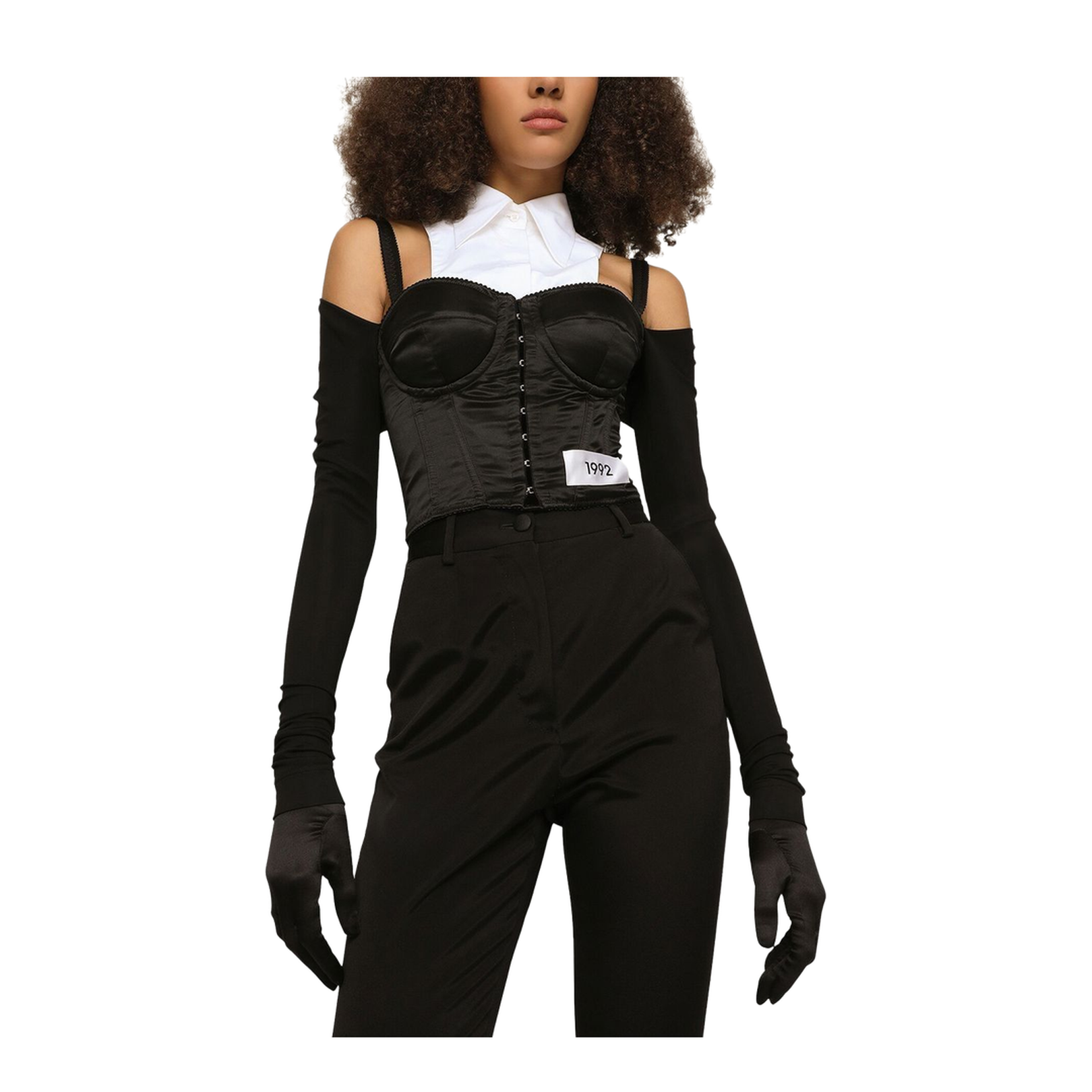 Layered Shirt Corset Top