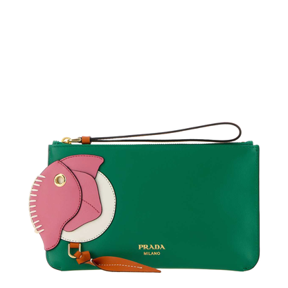 MAYFEYR - Prada - Green Leather Pouch - 1MB0802G5VF05IC