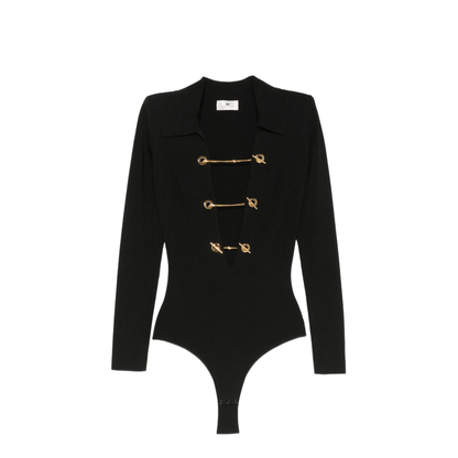 MAYFEYR - Elisabetta Franchi - Top Black - BK06S66E2110