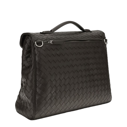 Archivist Briefcase Intrecciato Calfskin - Fondant