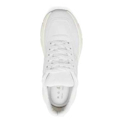 MAYFEYR - Hogan - Hi-Fi Smooth Leather Sneakers With Glittered H - HXW6690FR30UWW
