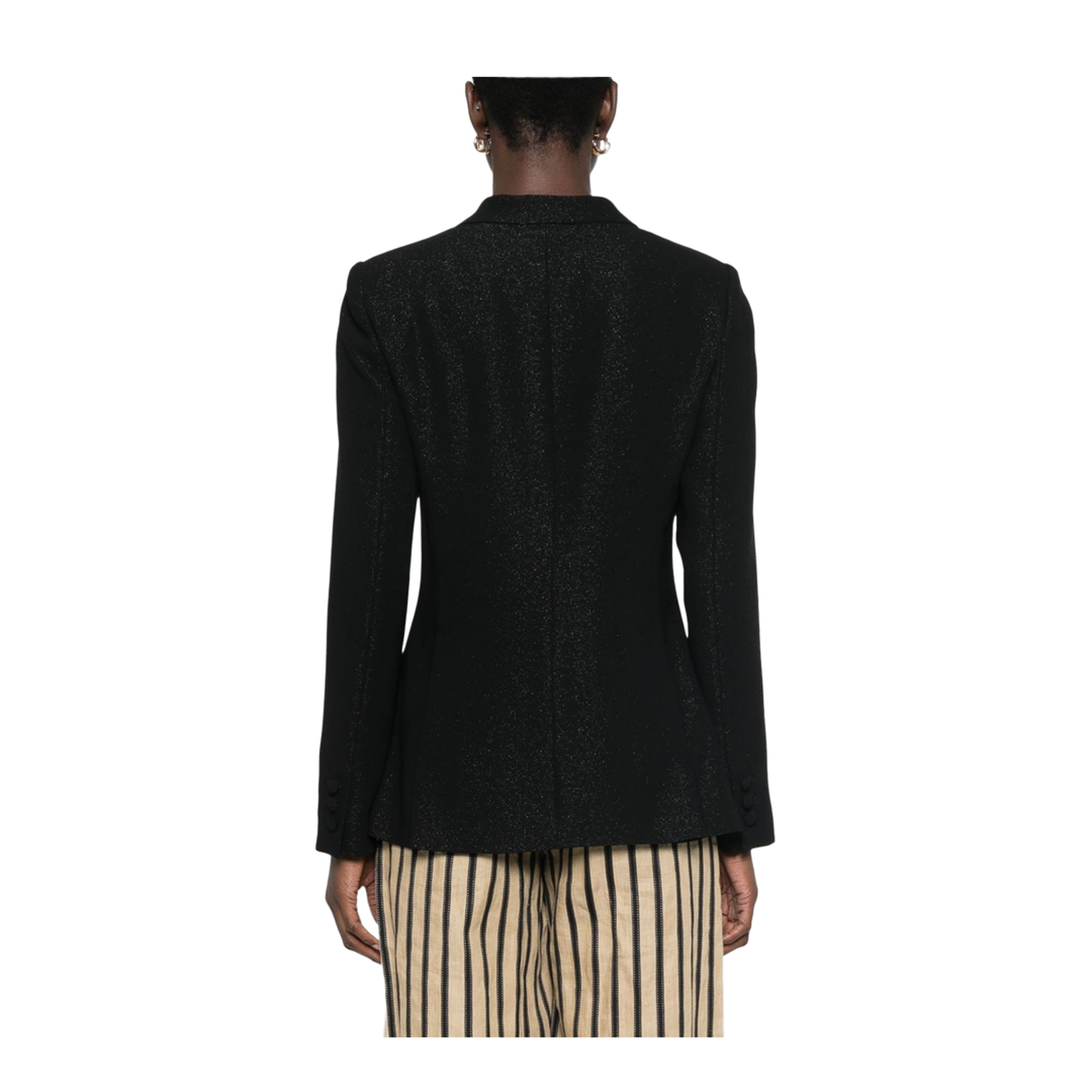 Black Front Button Jacket