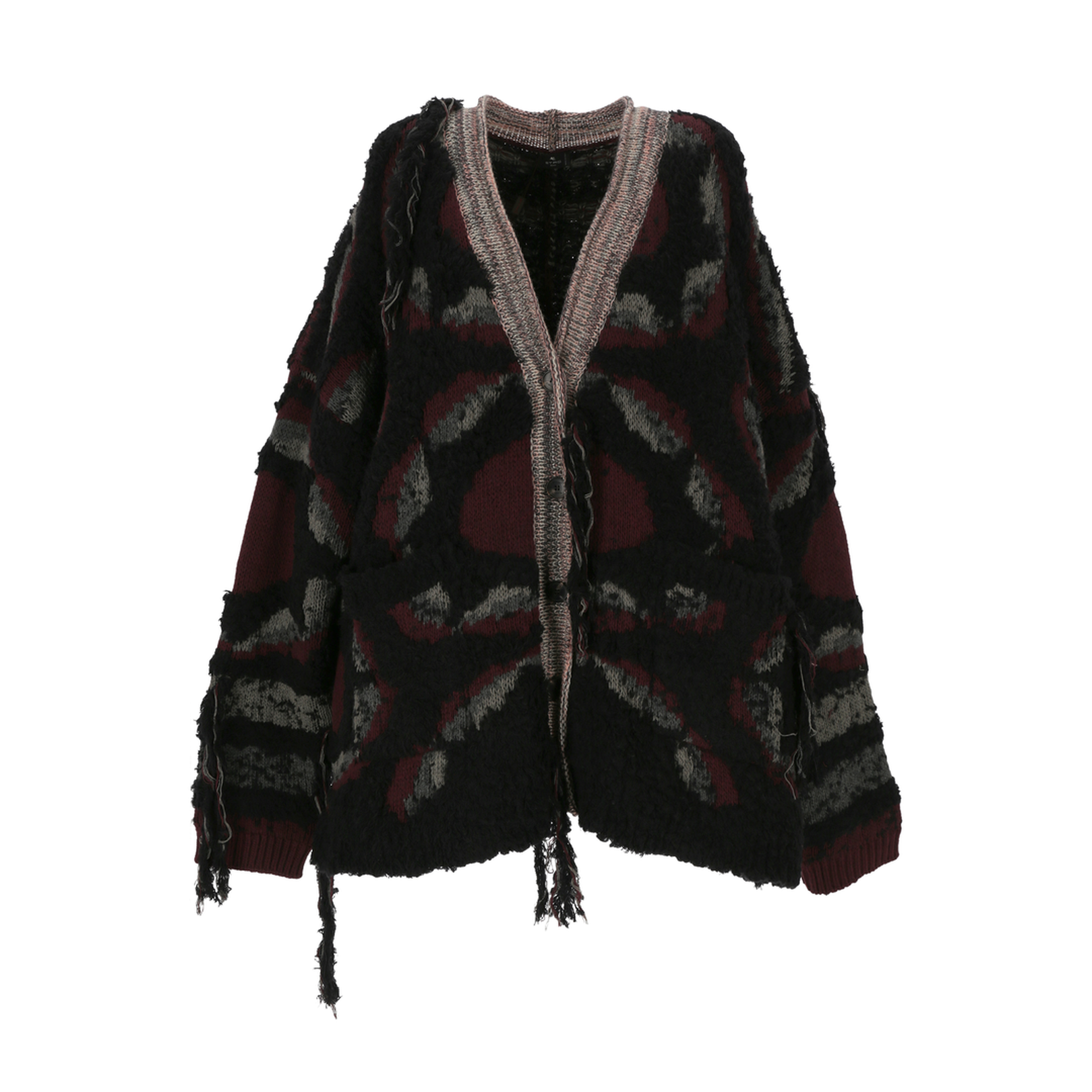 Fringed Oversized Cardigan