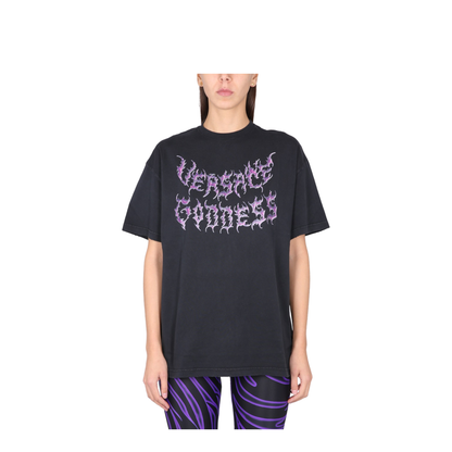 Logo-print Cotton T-shirt In Black