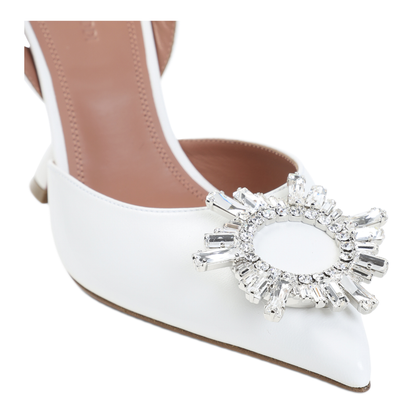 MAYFEYR - Amina Muaddi - Begum Nappa Slingback - C9S332553BEGWHITE