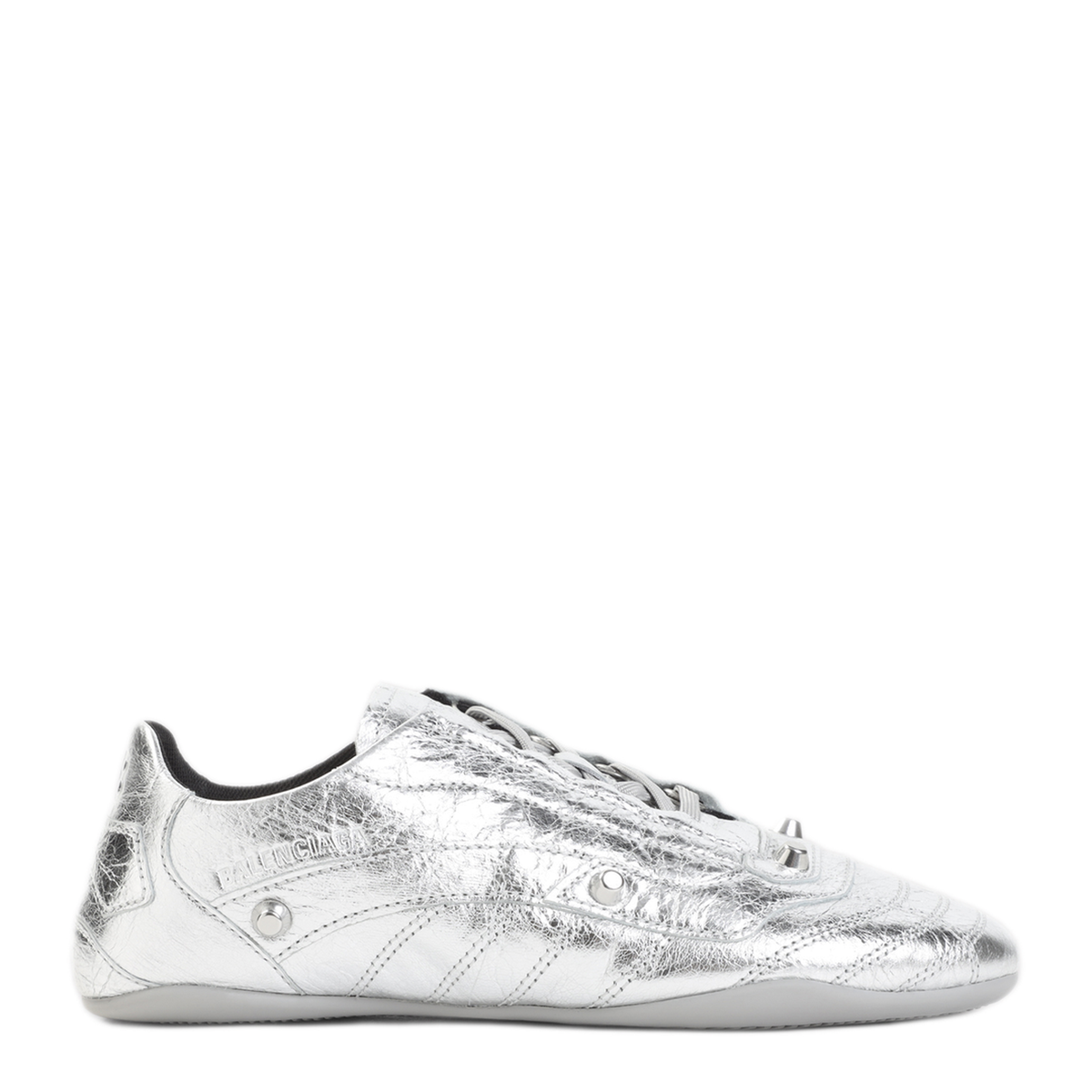 Silver Leather City Sneakers