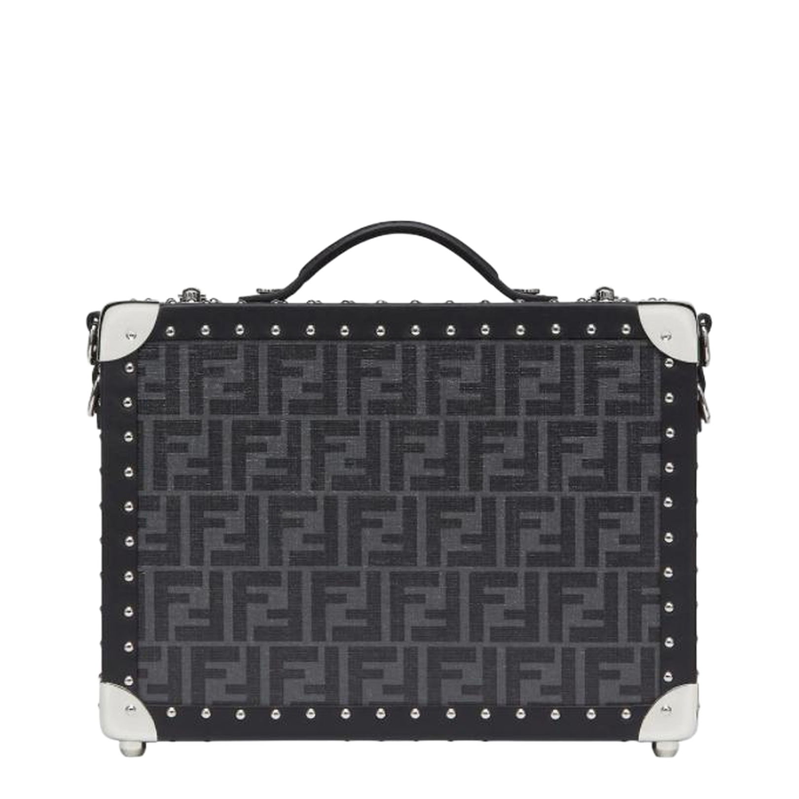 Baguette Medium Canvas Top Handle Bags - Black