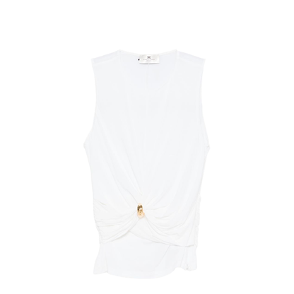 MAYFEYR - Elisabetta Franchi - Top Ivory - TO03761E2360