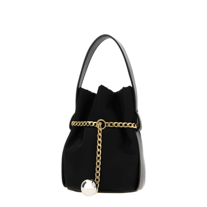 Black Petit Sac Noir Re-nylon And Nappa Leather Mini