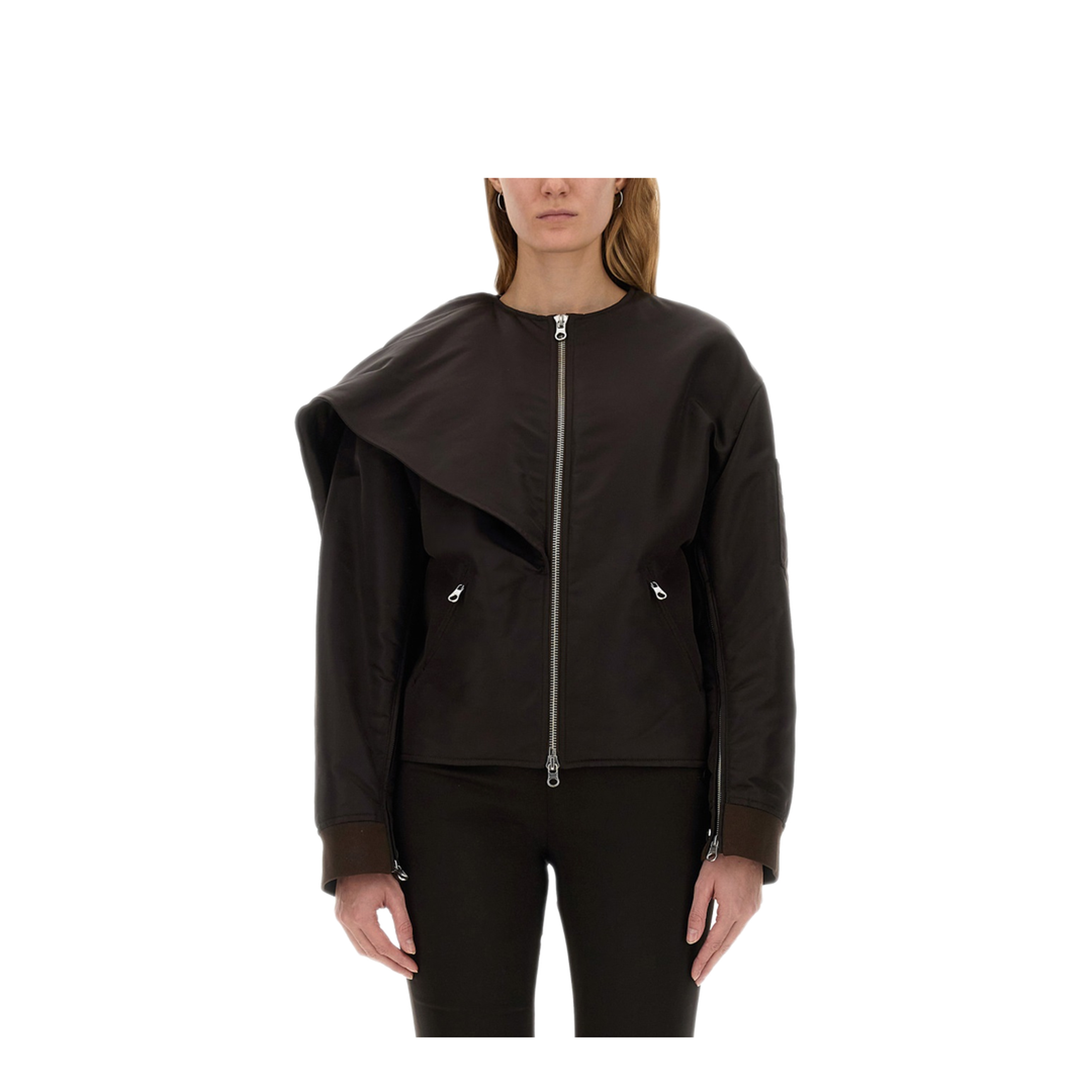 MAYFEYR - Courreges - Bow Neck Bomber Jacket - 424CBL218NY00201983