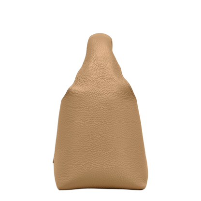Beige Leather Handbag