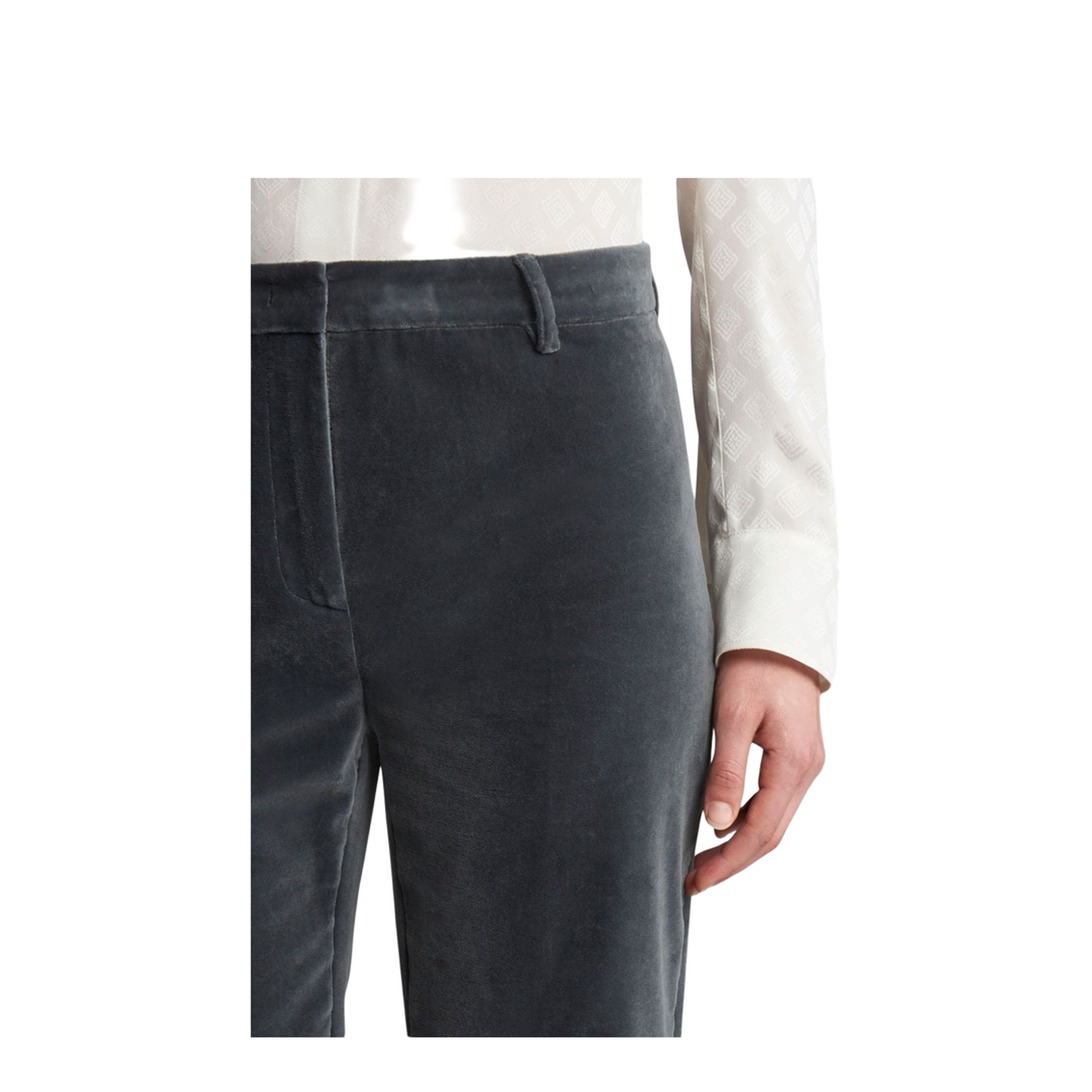 Velvet Flared Trousers
