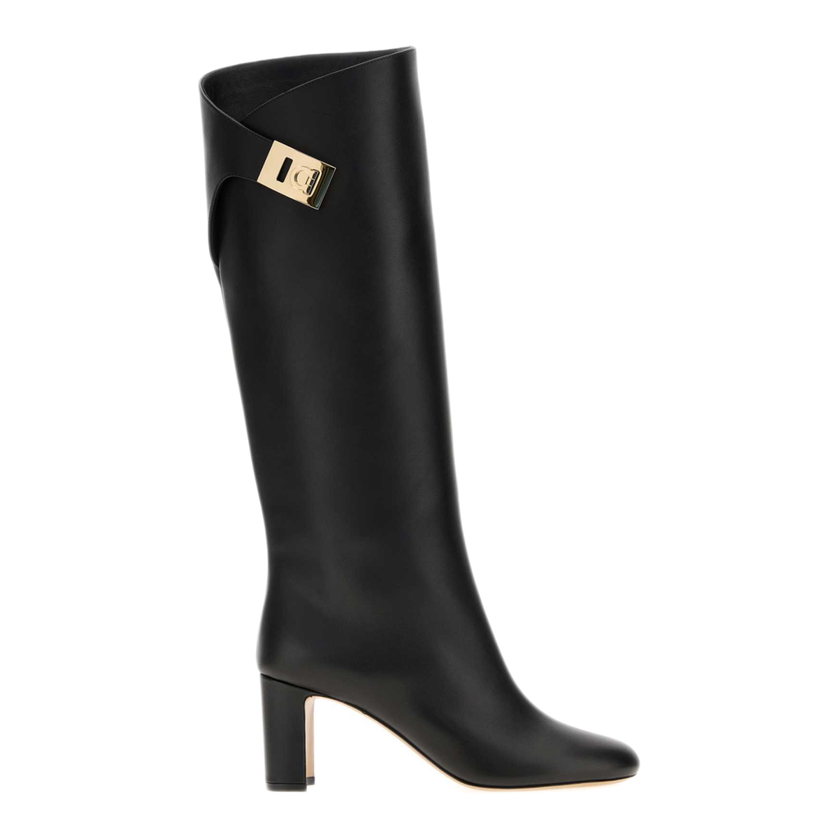 MAYFEYR - Ferragamo - Elli 70 Black Boots - 01K3737849961CNERO