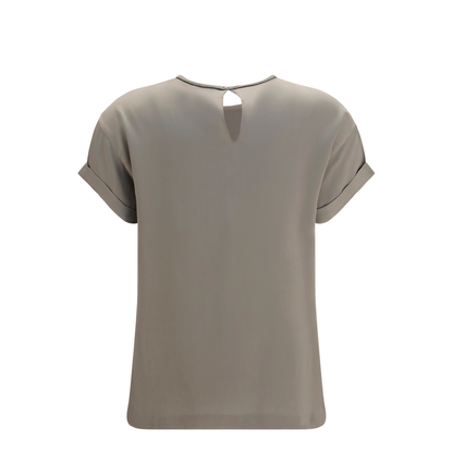 MAYFEYR - Brunello Cucinelli - Silk Blouse With Monili Chain - M0C59DE310
