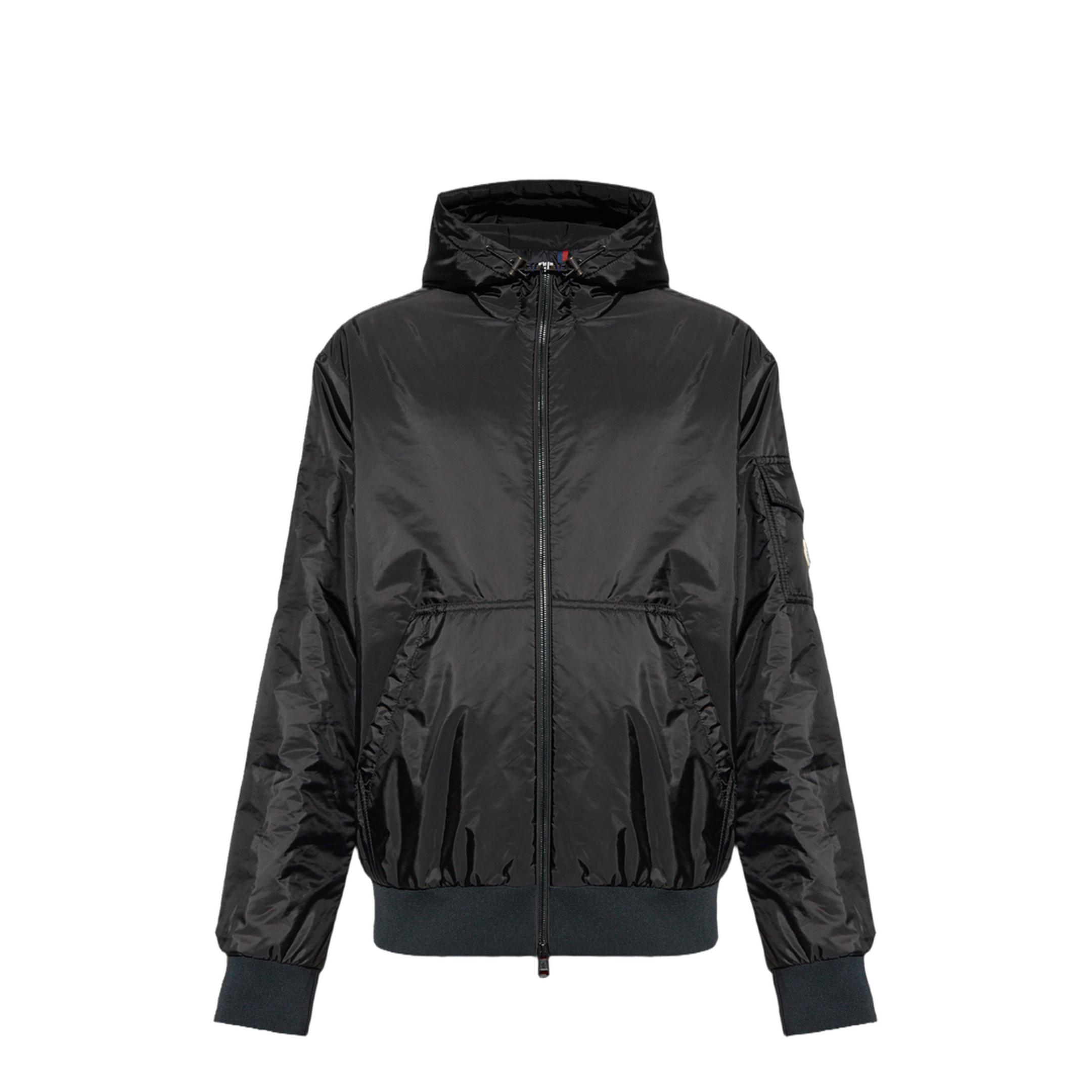 Black Poiliot Hooded Short Down Jacket