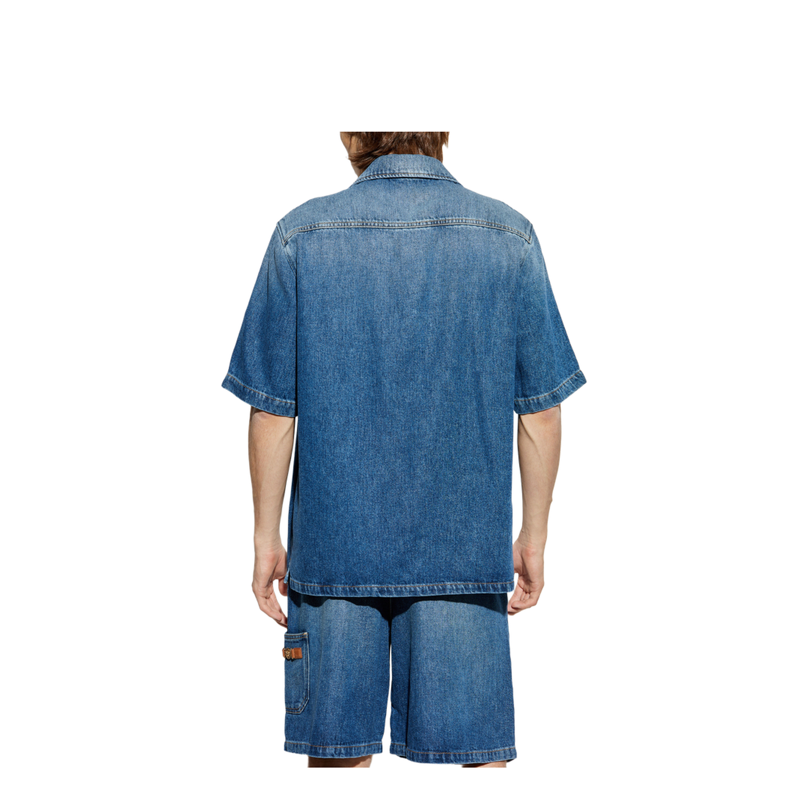 Blue Medusa Biggie Denim Shirt