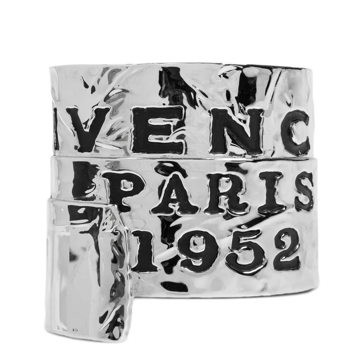 MAYFEYR - Givenchy - Tape Textured Metal Cuff Bracelet - BF20JLF003723