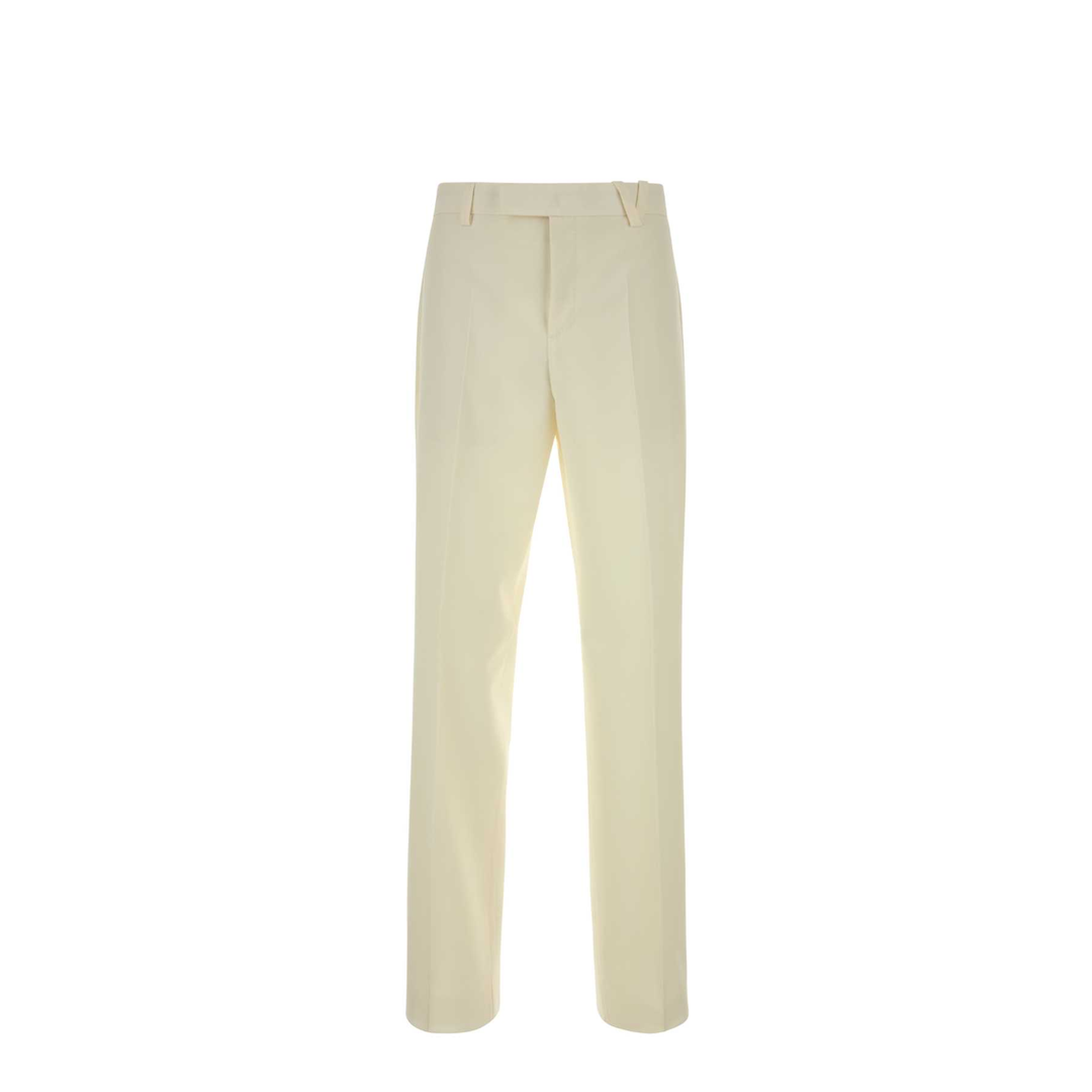 Ivory Wool Blend Pants