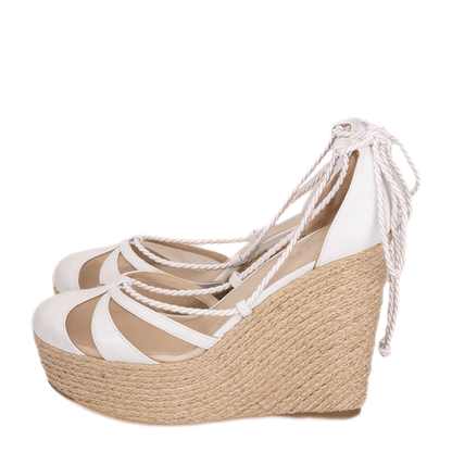 MAYFEYR - MIA BECAR - Sabrina Wedge White - SABRINAWEDGE115WHITE