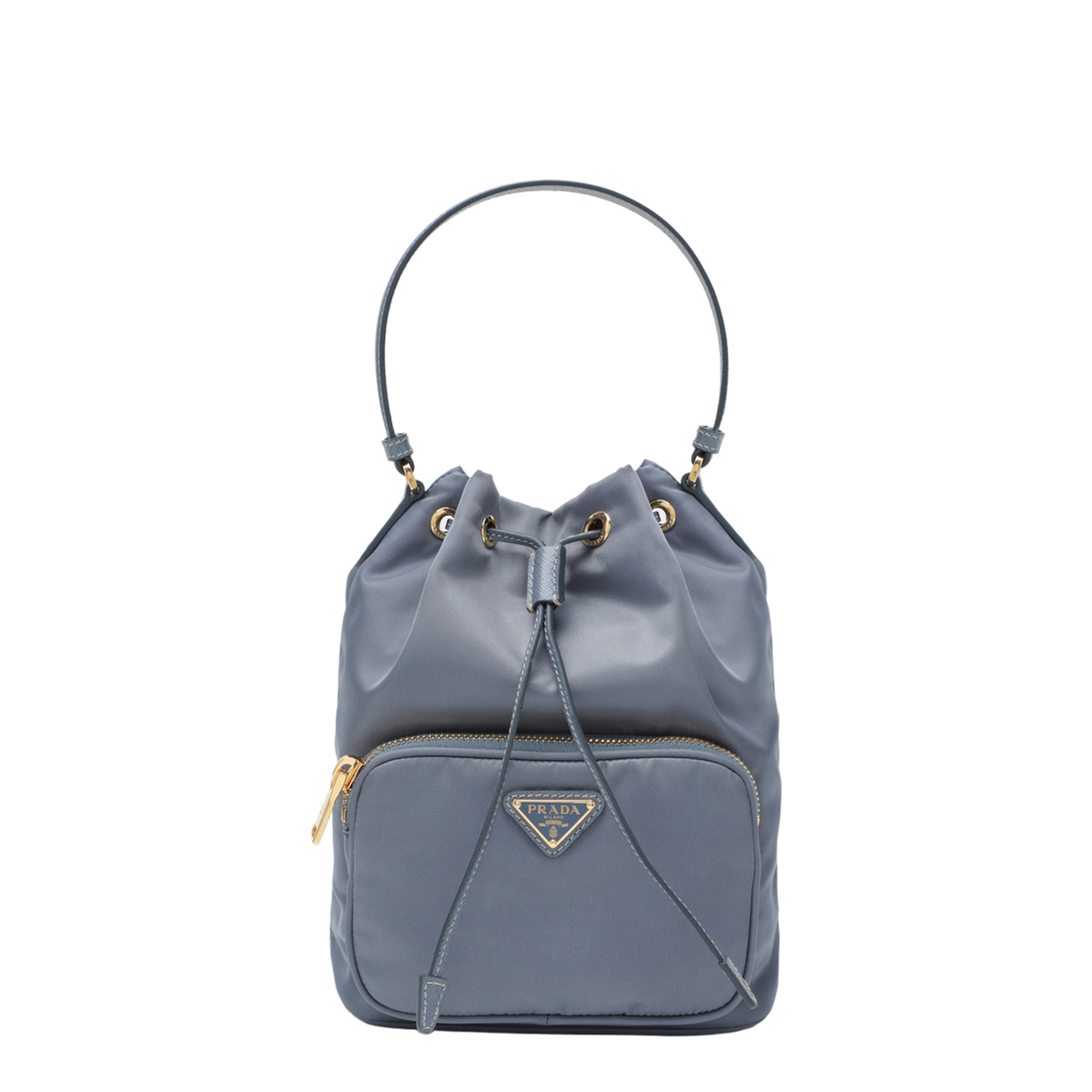 Duet bucket bag in aviator blue Re-Nylon
