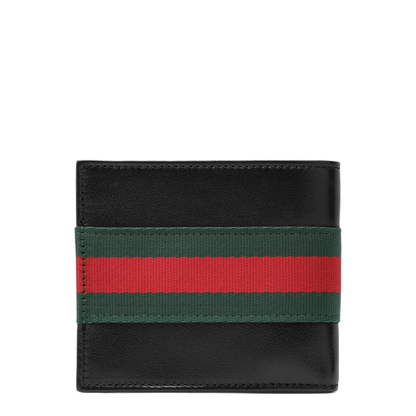 MAYFEYR - Gucci - Web Trademark Bi-Fold Wallet Black - 867283AAGIT1053
