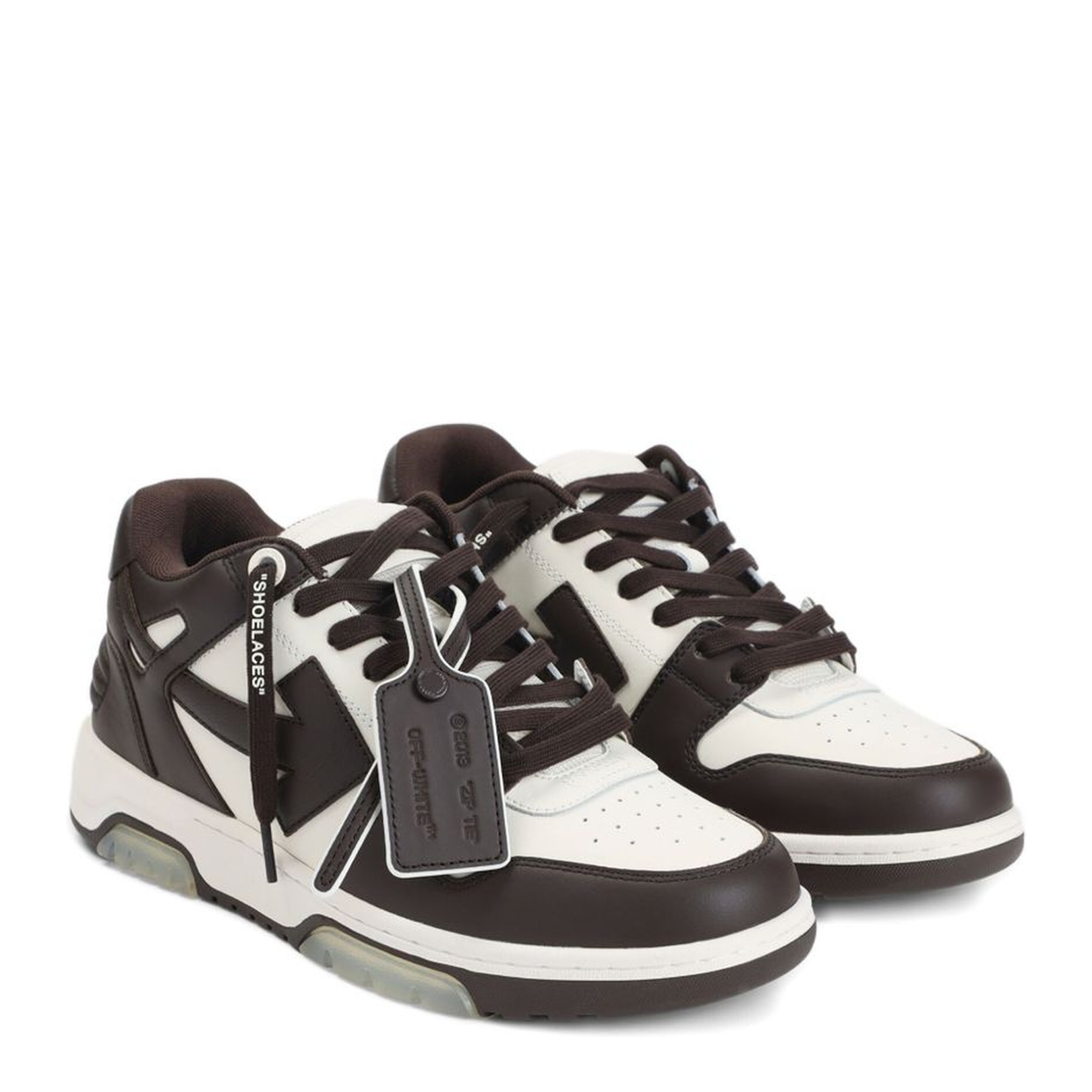 Out Of Office OOO Low Tops Chocolate White