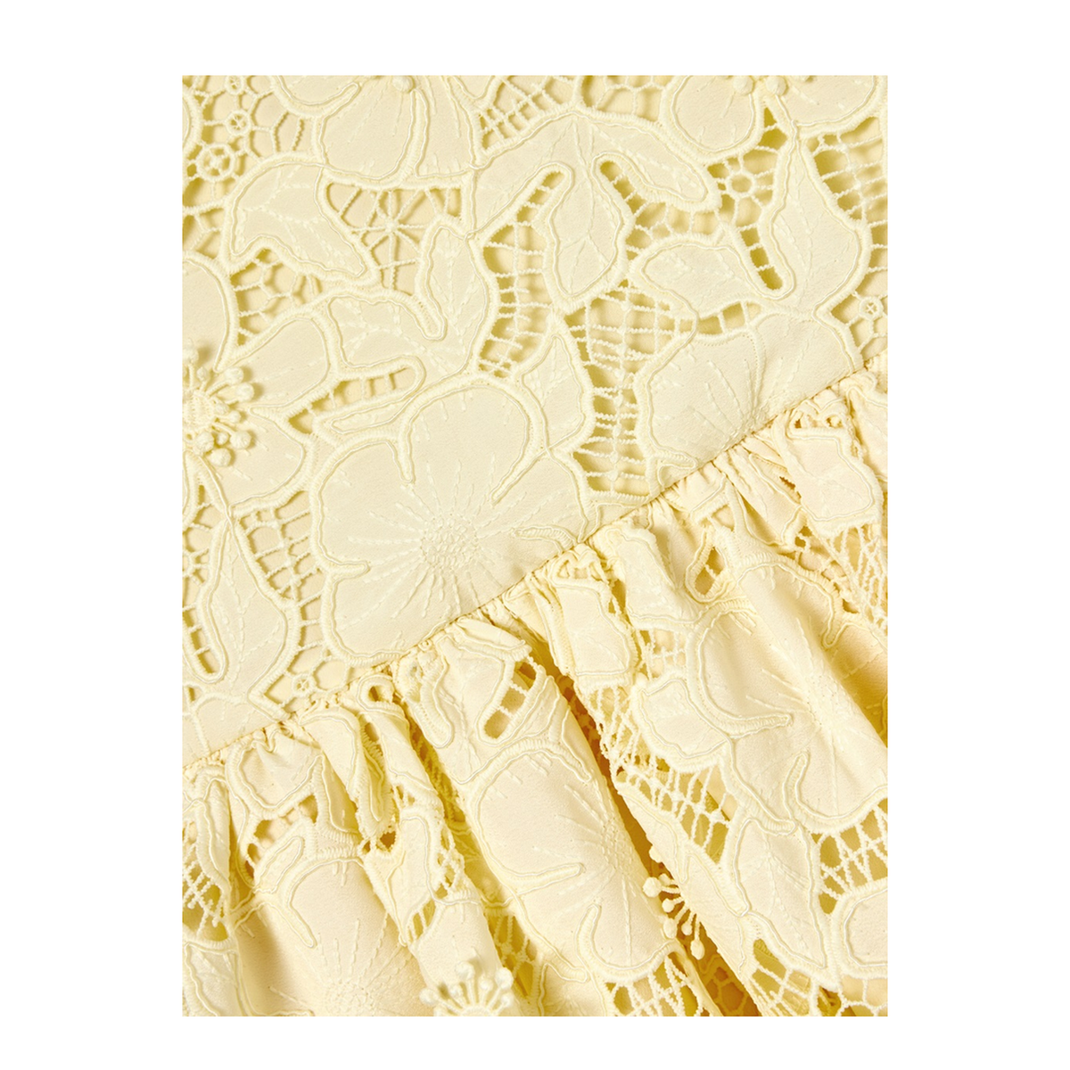 MAYFEYR - Self Portrait - Yellow Sleeveless Lace Dress - RS26717MYKYELLOW