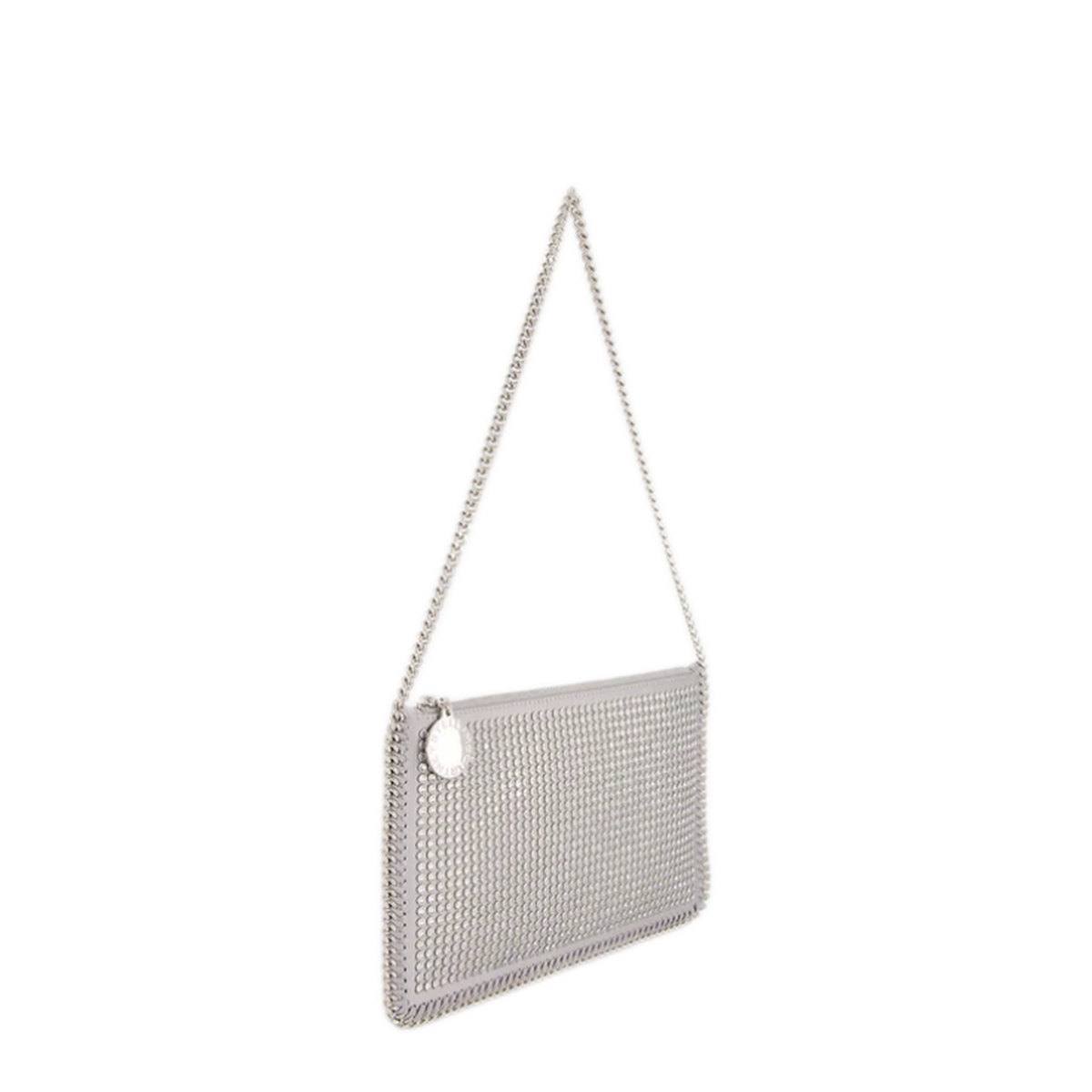 Falabella Small Fabric Shoulder Bag - Silver