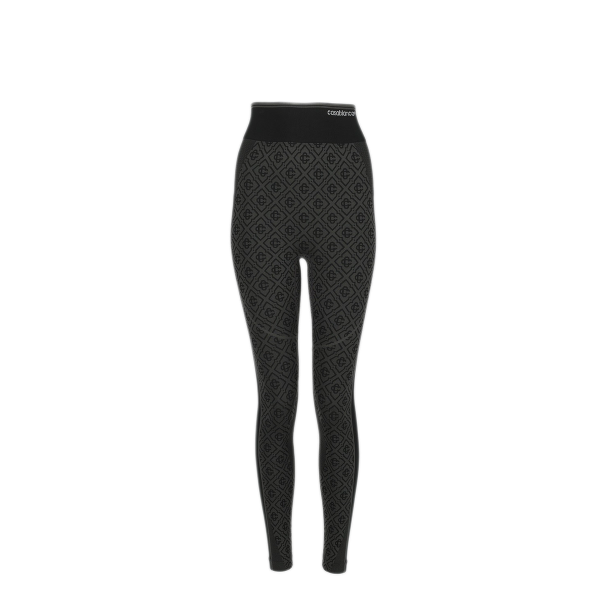 MAYFEYR - Casablanca - Leggings Monogram Senza Cuciture - WPF26ACT06701GREYMONOGRAM