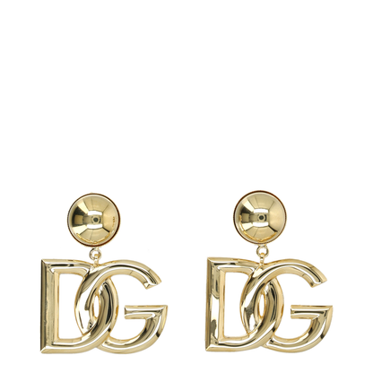 Clip-on Earrings with DG Logo in Gold