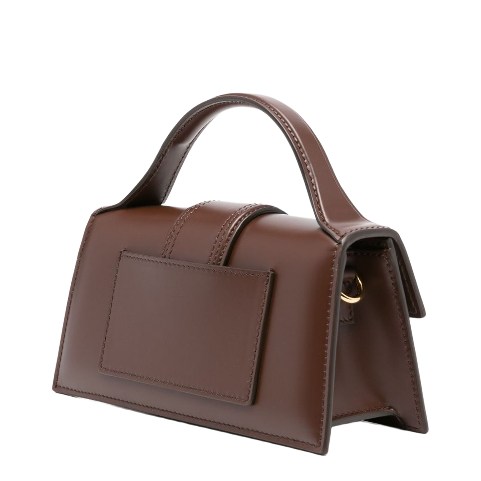 Brown Calf Leather Flap Closure Bag