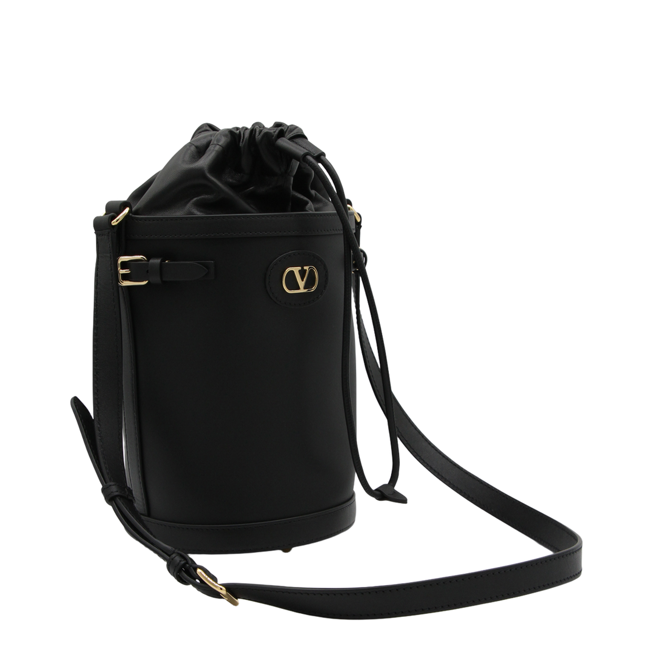 Antibes Bucket Bag Medium Leather - Black