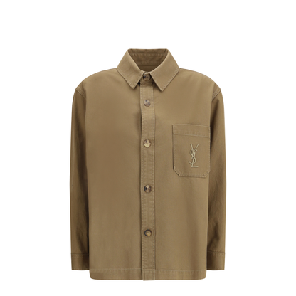 MAYFEYR - Saint Laurent - Cassandre Overshirt In Cotton And Linen Gabardine - 852696Y253W