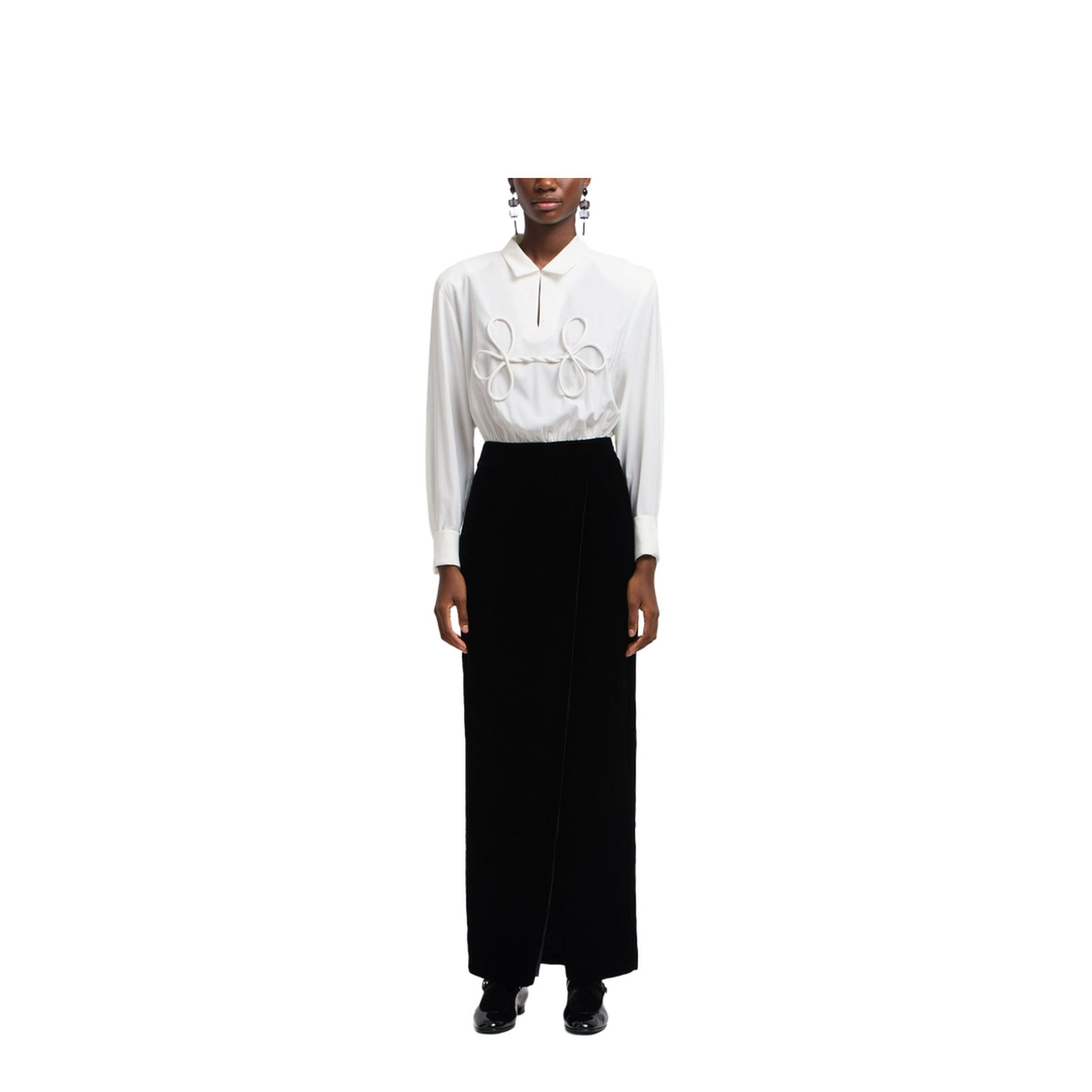 Off-White Velvet Skirt
