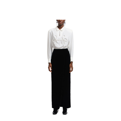 Off-White Velvet Skirt