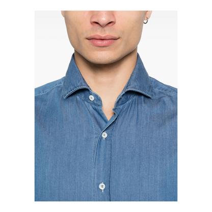 Indigo Blue Denim Shirt