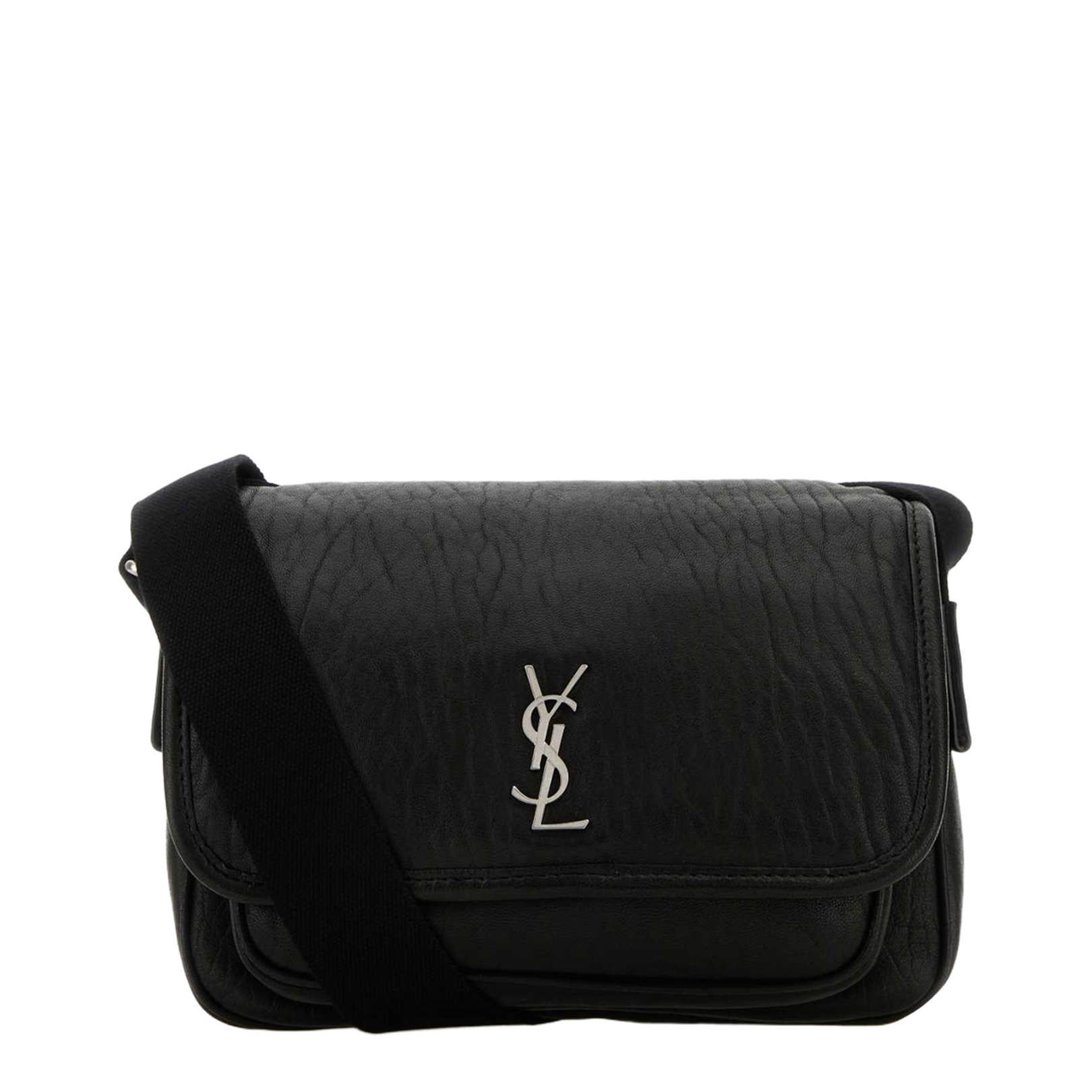 Niki Small Leather Crossbody Bags - Black