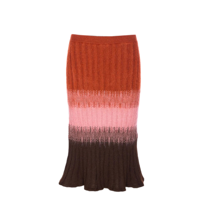 Multicoloured Mohair and Wool Skirt