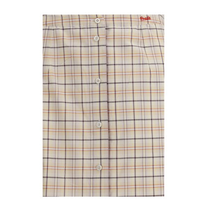 MAYFEYR - Prada - Checked Cotton Poplin Pencil Skirt - P122IRSOOO171C