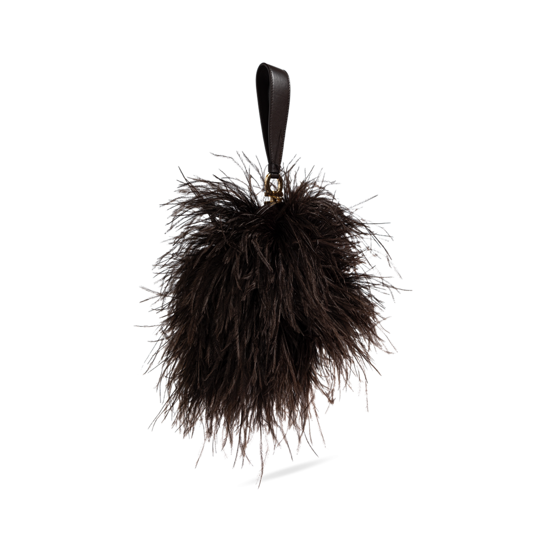 MAYFEYR - Ferragamo - Ostrich Feather Bag - 21A673CLUTCH796620TMORO