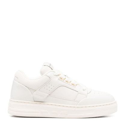 Mesh and Leather Sneakers with Contrasting Details