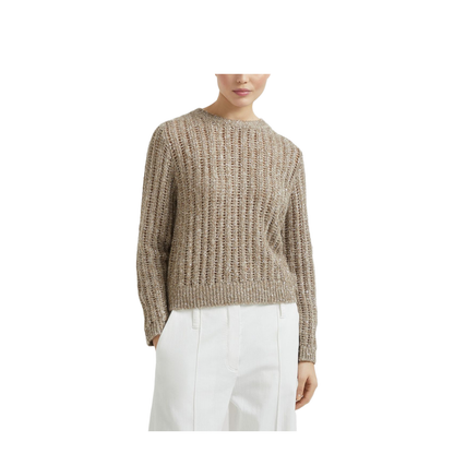 Rustic Dazzling Net Sweater