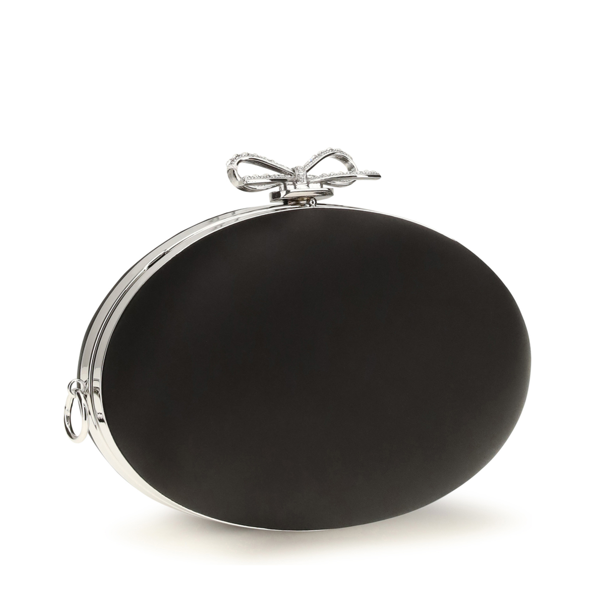 Oval Satin Clutch