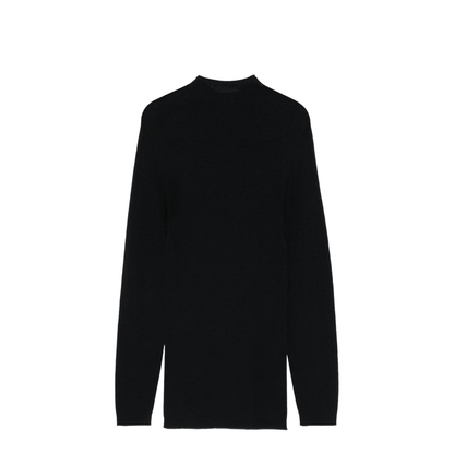 Black Mock Neck Sweater