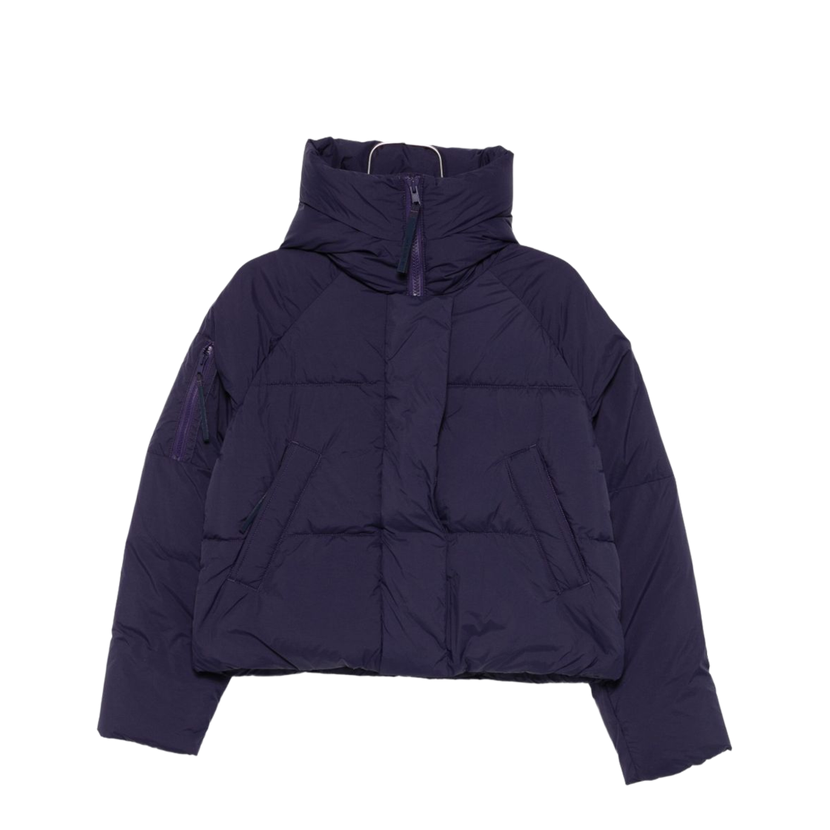 Cropped Down Jacket with Hood